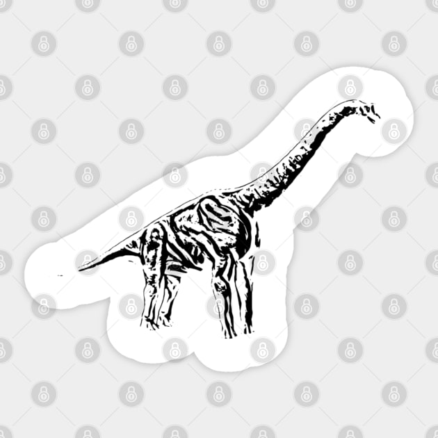 Brachiosaurus Sticker by Nimmersatt